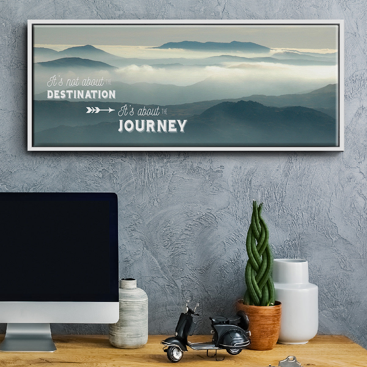 The Journey - Floater Framed Canvas Print