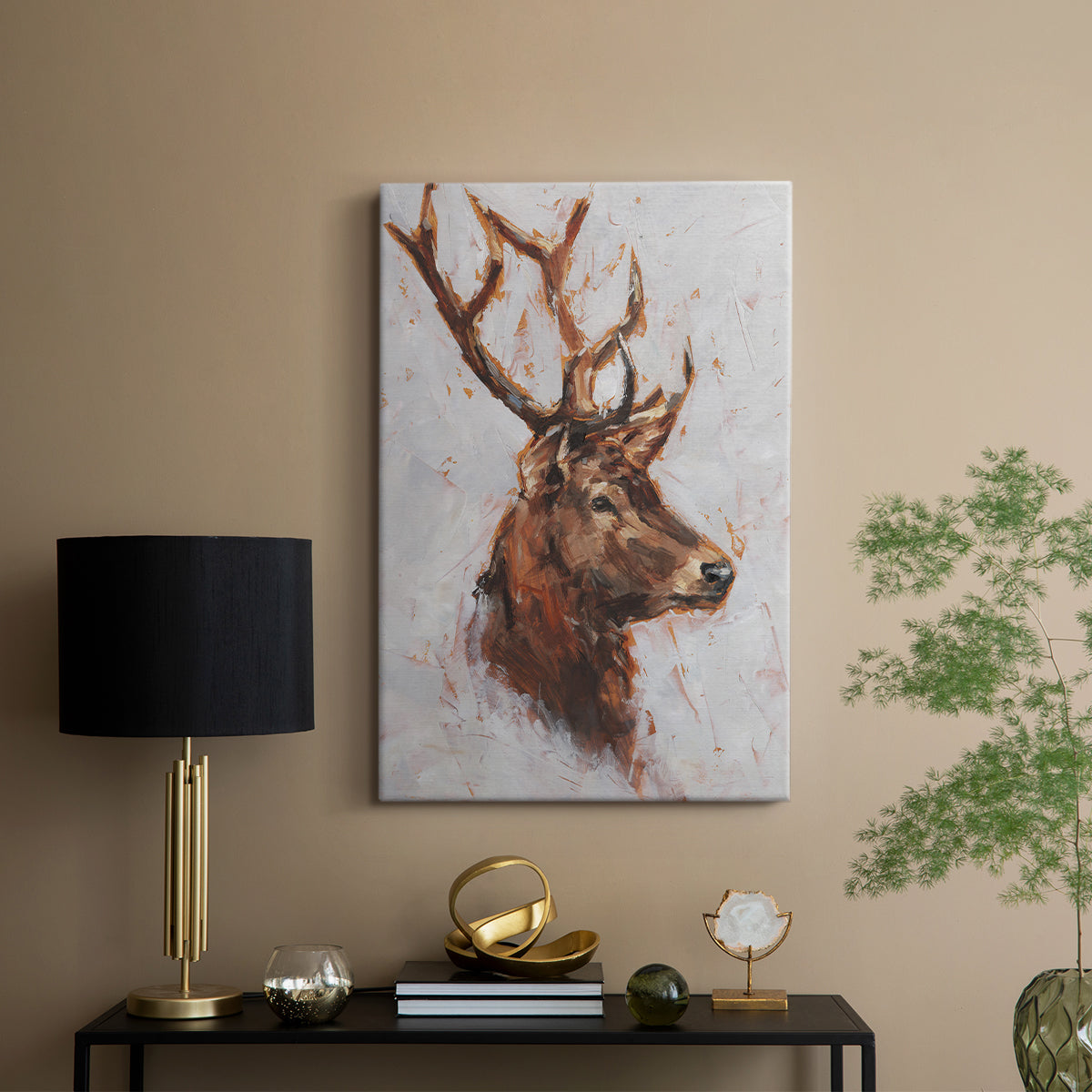 Stag Study II - Canvas Art Print