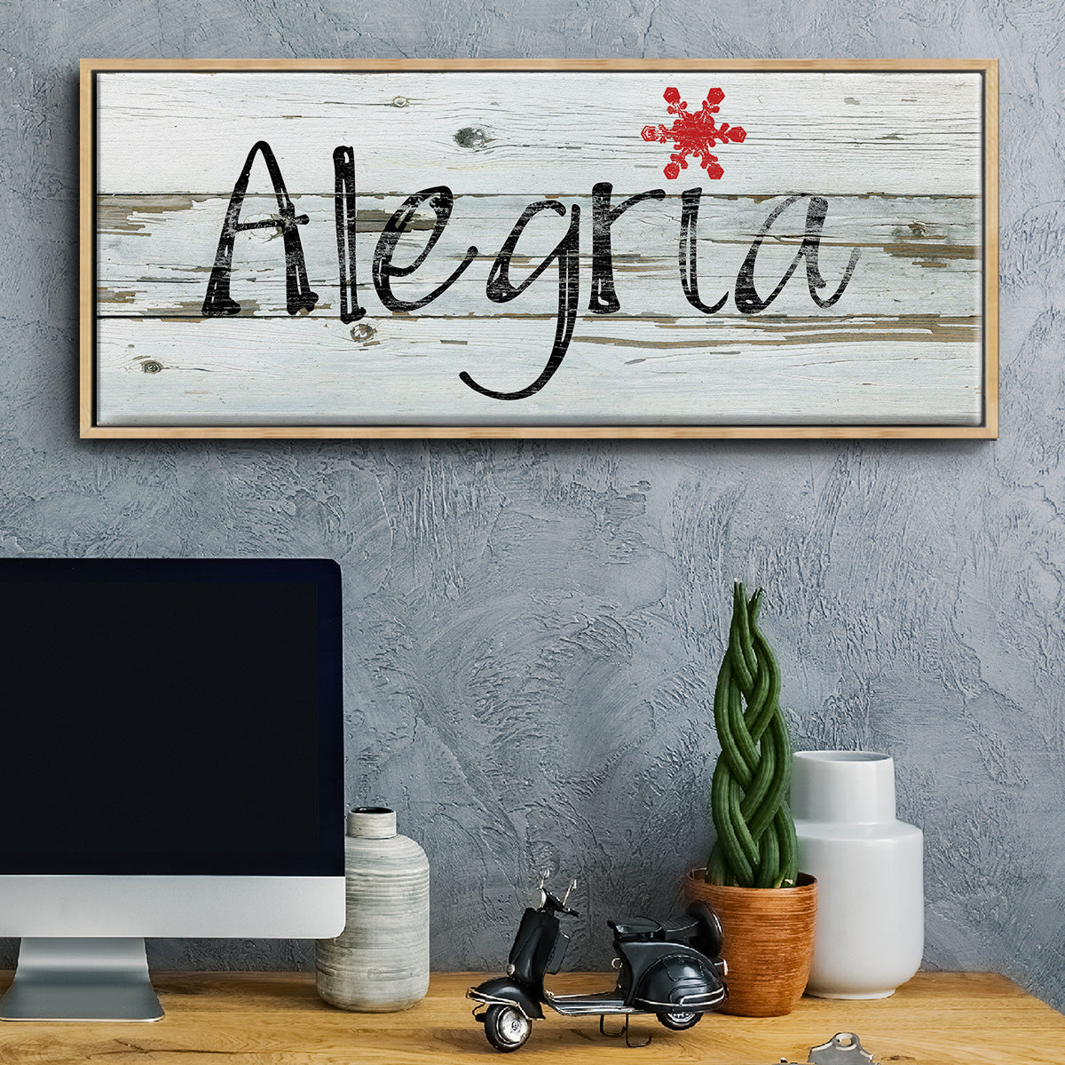 Alegria - Floater Framed Canvas Print