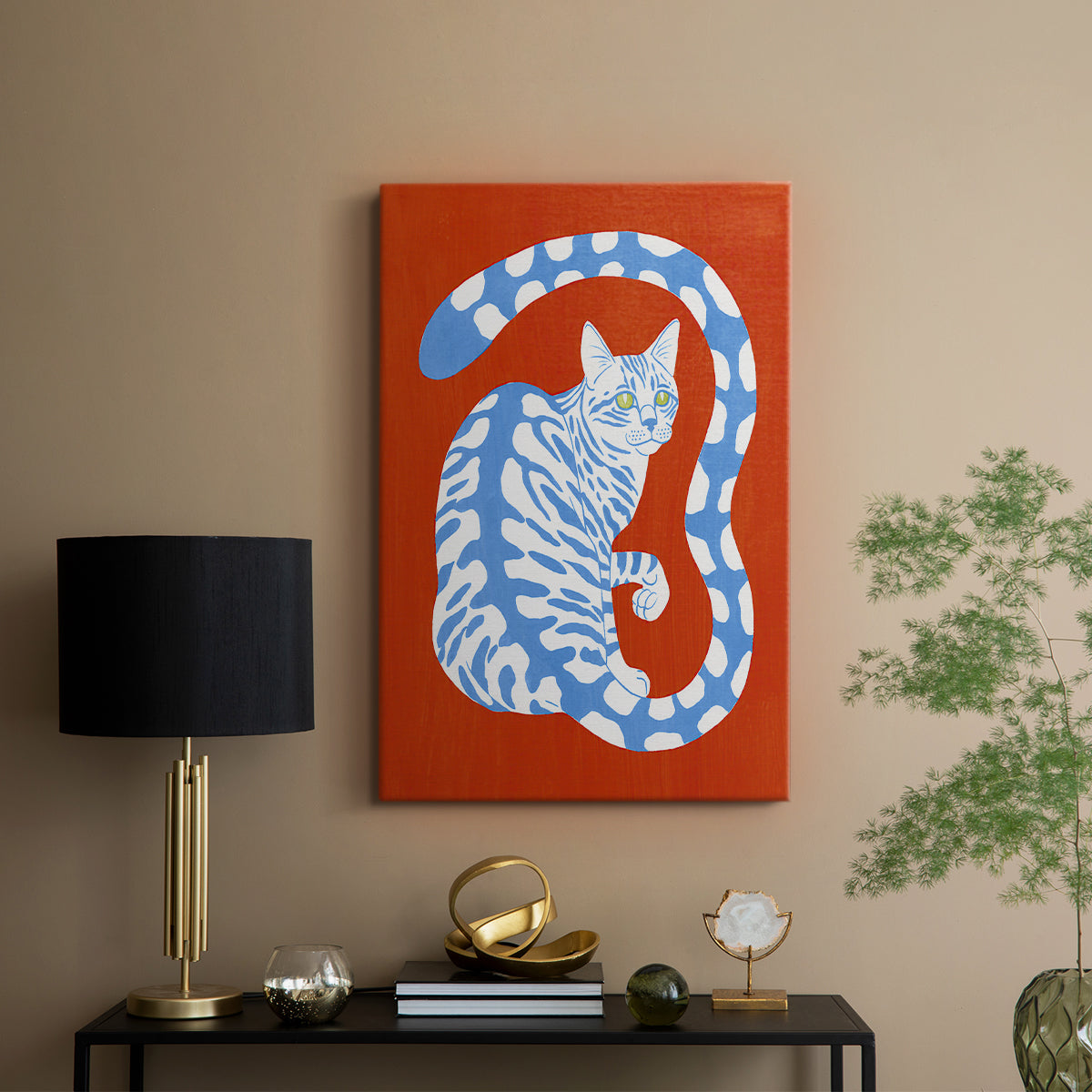Complementary House Cat I - Canvas Art Print