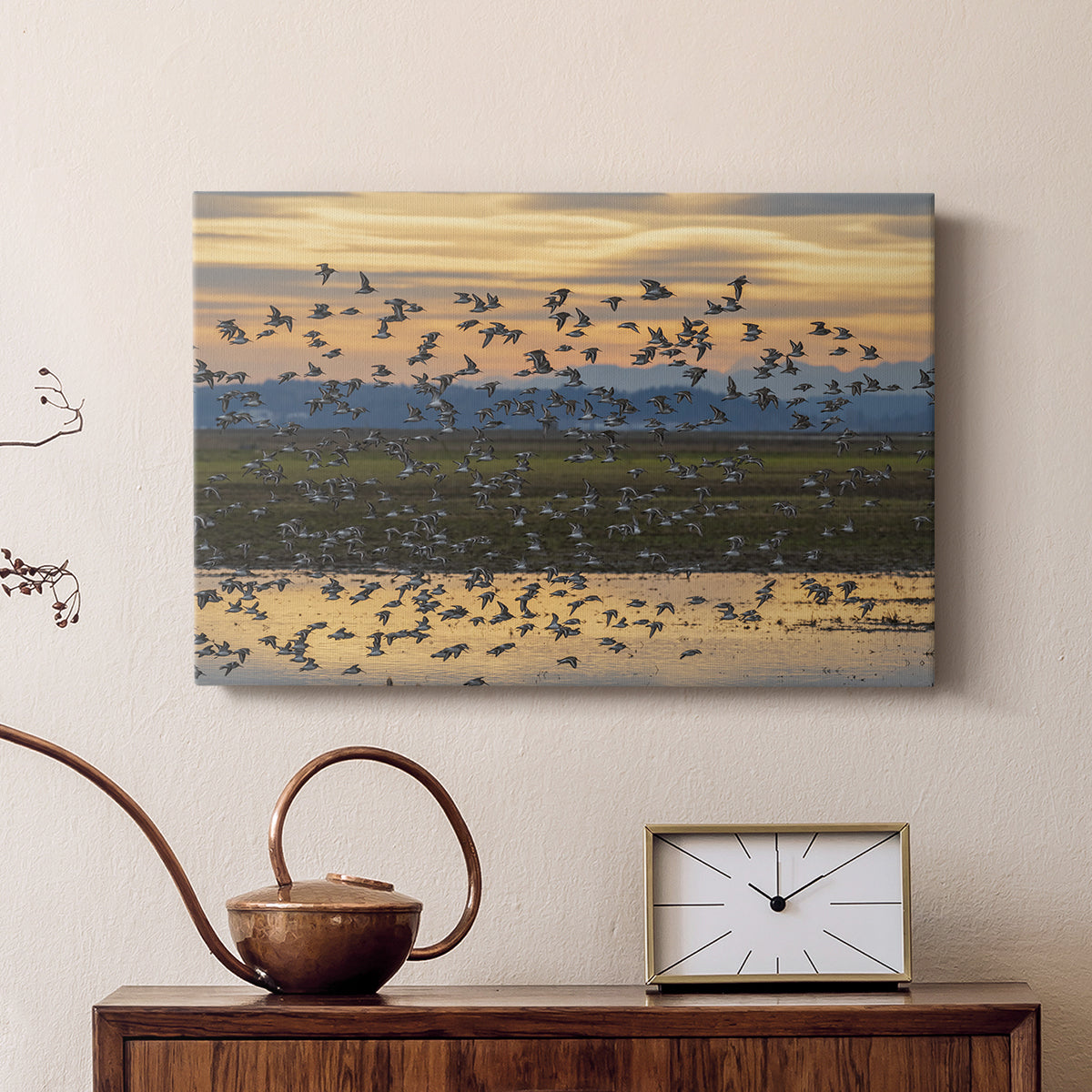 Sunset Flight - Canvas Art Print