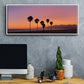 Sunset of Santa Monica - Floater Framed Canvas Print