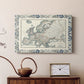 Bordered Map of Europe - Canvas Art Print