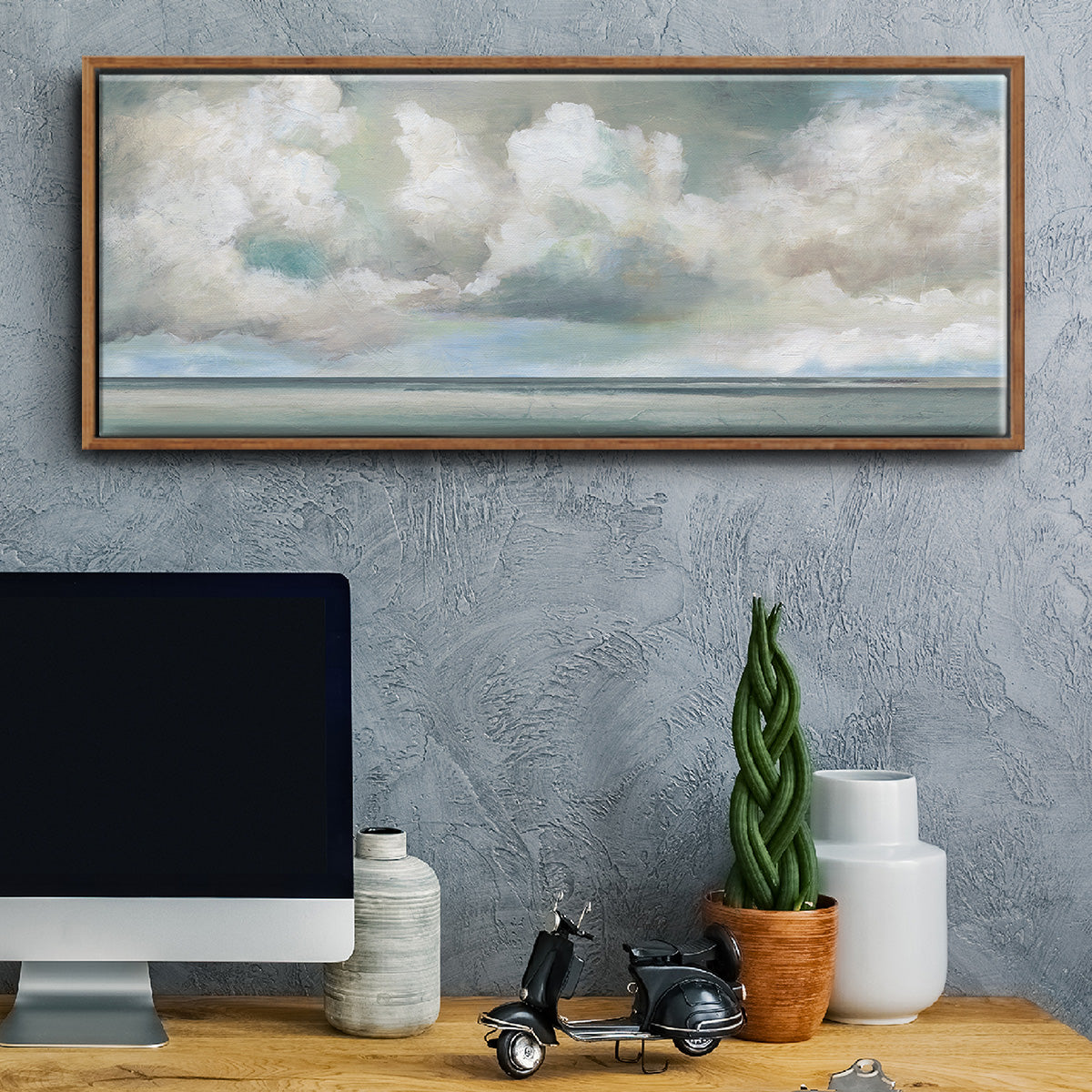 Cloudscape Vista I - Floater Framed Canvas Print