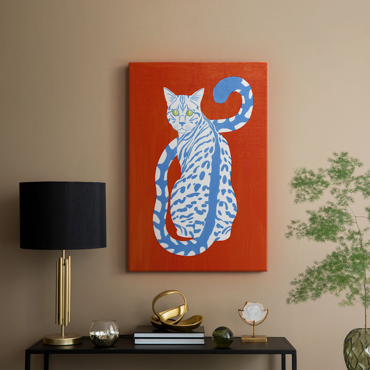 Complementary House Cat II - Canvas Art Print