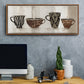 Coffee Skins I - Floater Framed Canvas Print