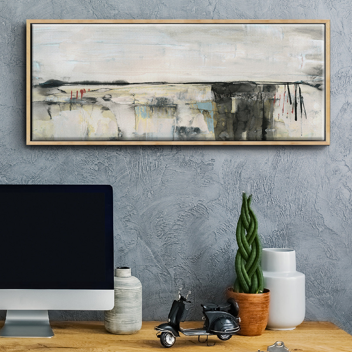 Valley View II - Floater Framed Canvas Print