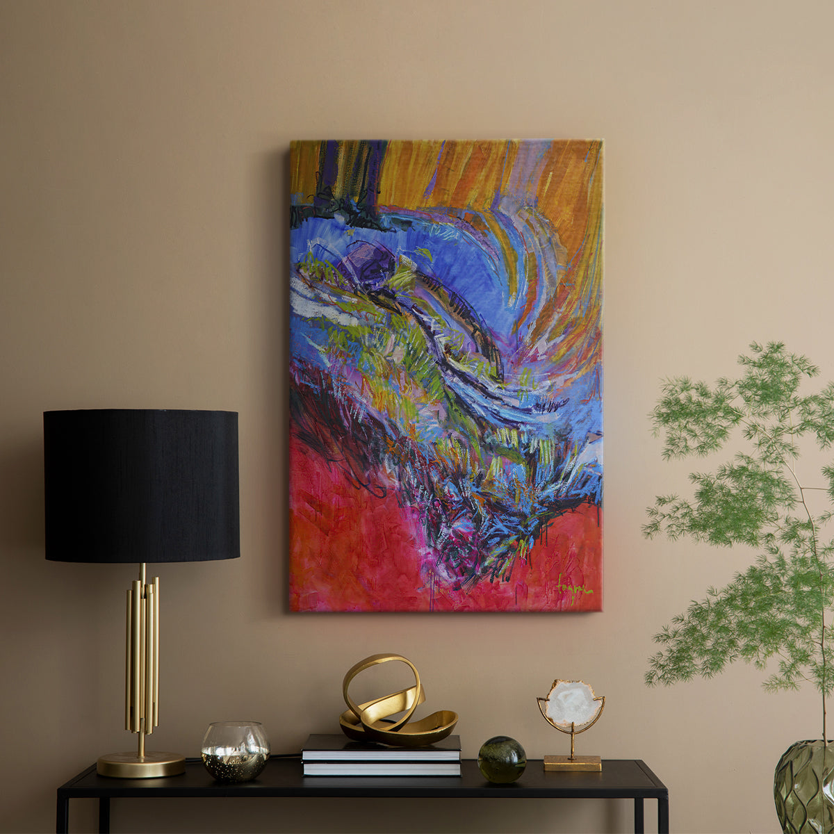 Vibrant Flow II - Canvas Art Print