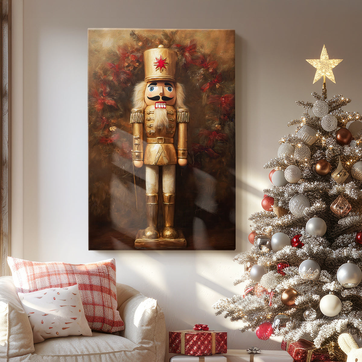 Amber Blessing of Nativity - Canvas Art Print