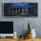 Starry Night Over the Rhone - Floater Framed Canvas Print