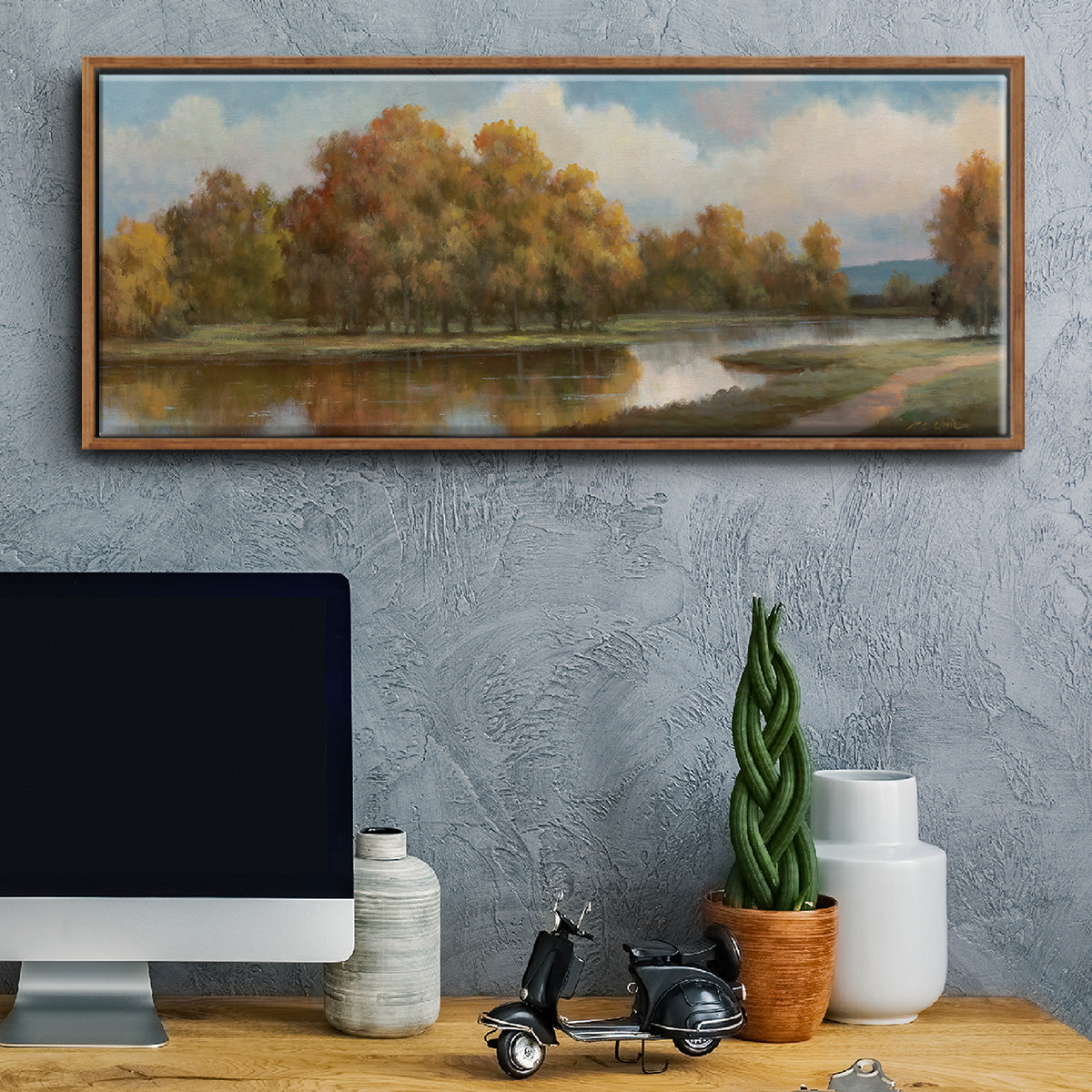 Shenandoah II - Floater Framed Canvas Print