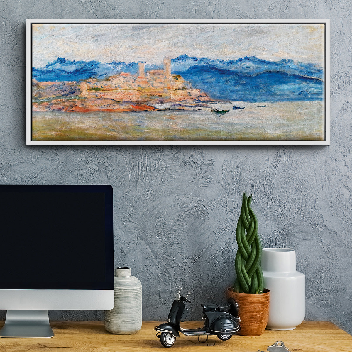 The Fort of Antibes, 1888 - Floater Framed Canvas Print