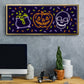 Neon Halloween Collection D - Floater Framed Canvas Print