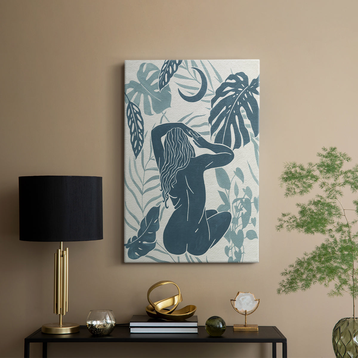 Moon Gazer IV - Canvas Art Print