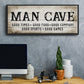 Man Cave Good Times - Floater Framed Canvas Print