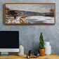 The Seine at Bougival, 1869 - Floater Framed Canvas Print