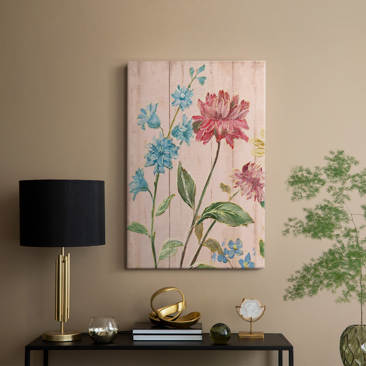 Wildflower Flutter I - Canvas Art Print