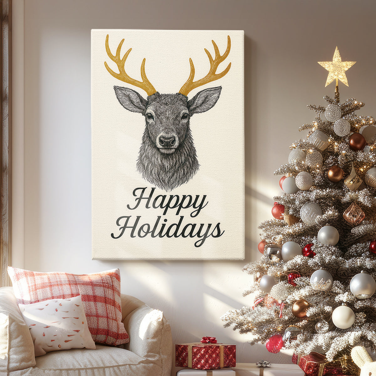 Dusk of Gilded Star - Canvas Art Print