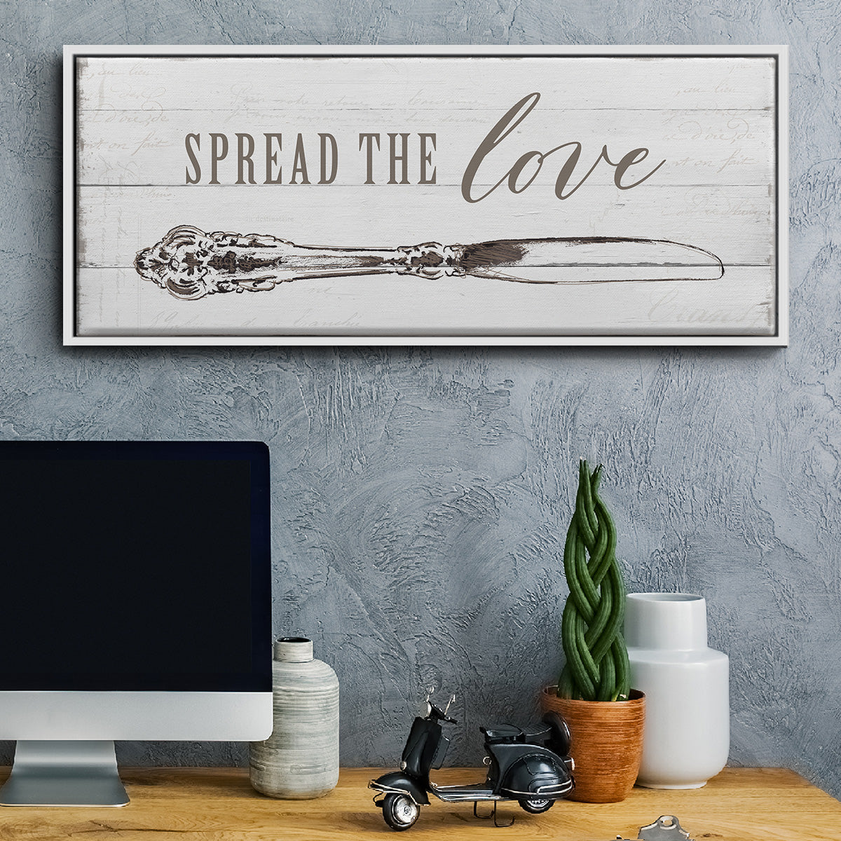 Spread the Love - Floater Framed Canvas Print