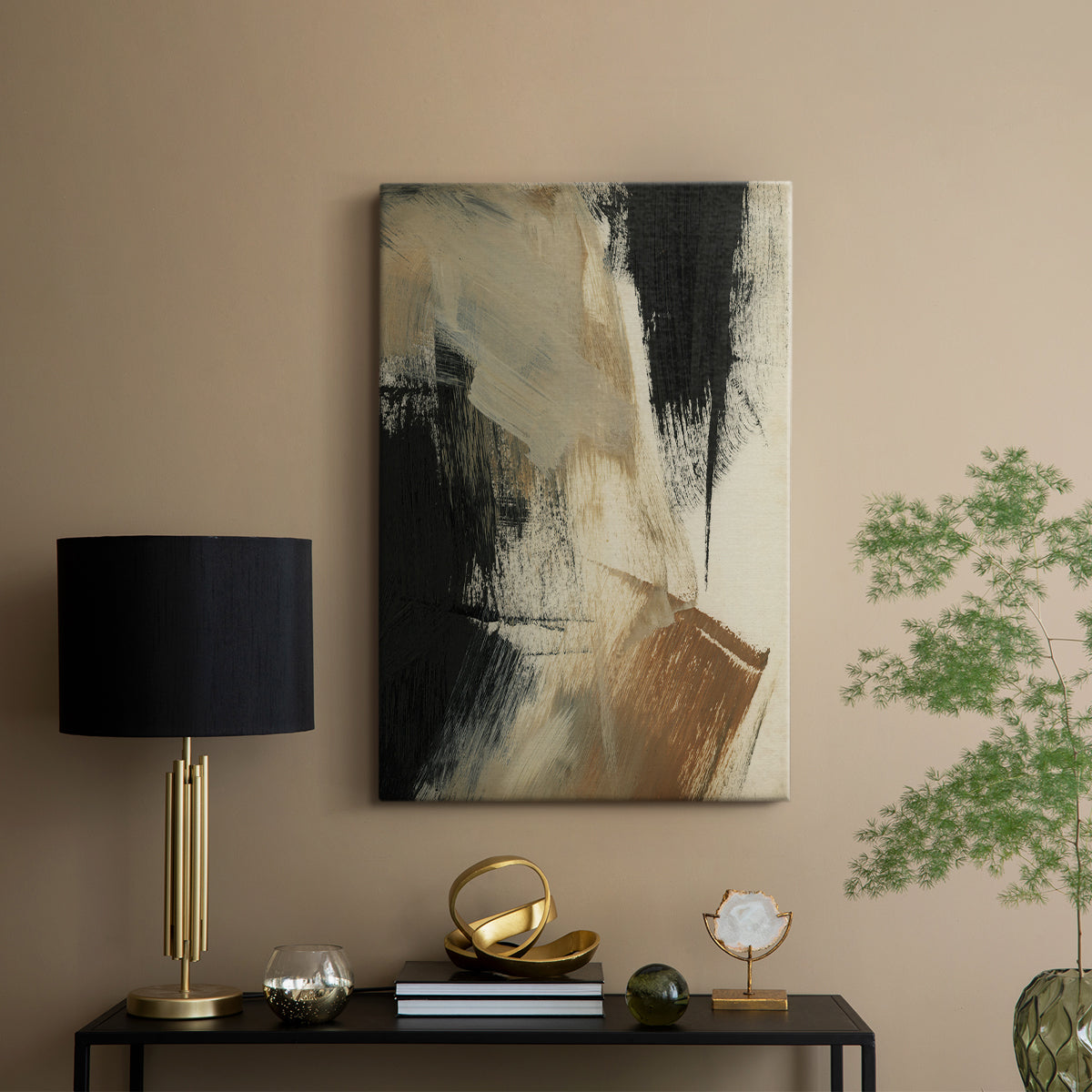 Baked Paintstrokes V - Canvas Art Print