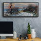 Road to Giverny in Winter, 1885 - Floater Framed Canvas Print