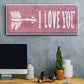 I Love You - Floater Framed Canvas Print