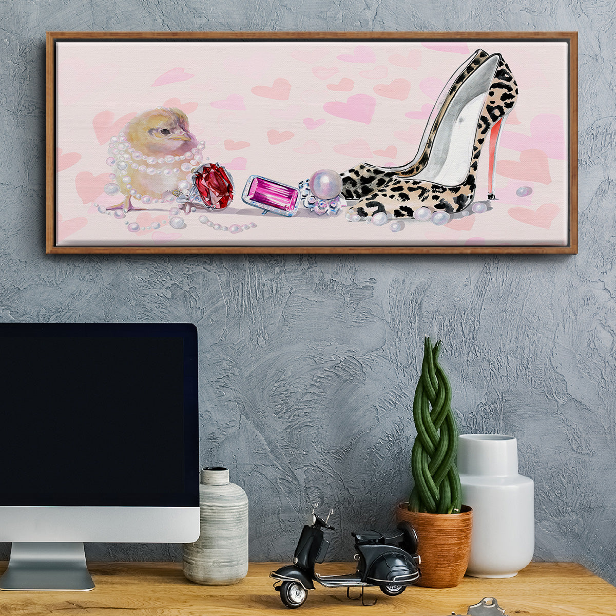 Cute Couture Collection D - Floater Framed Canvas Print