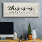 This is Us and the Dog - Floater Framed Canvas Print