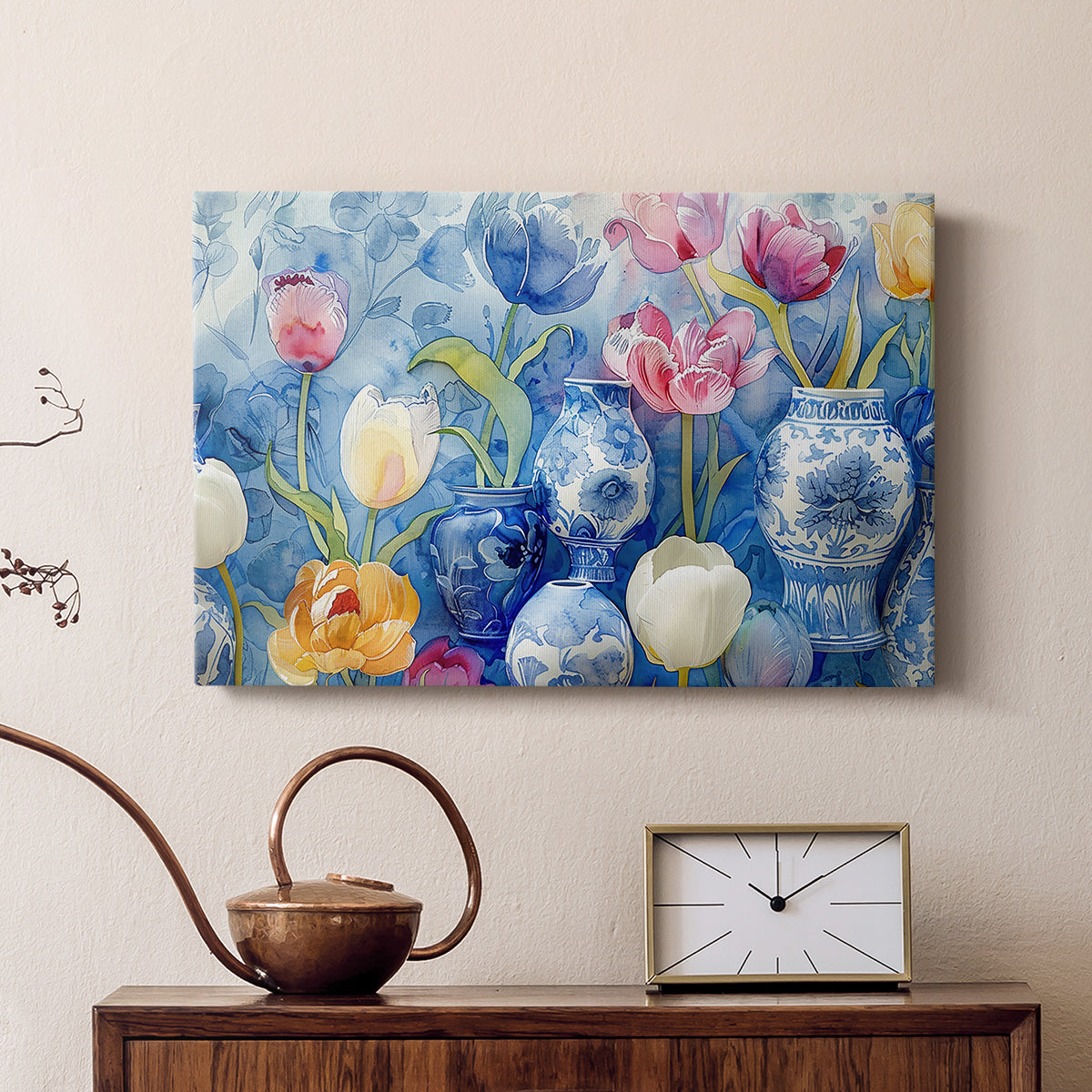 Floral Watercolor VII - Canvas Art Print