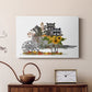 Raccoon Wheelbarrow - Canvas Art Print