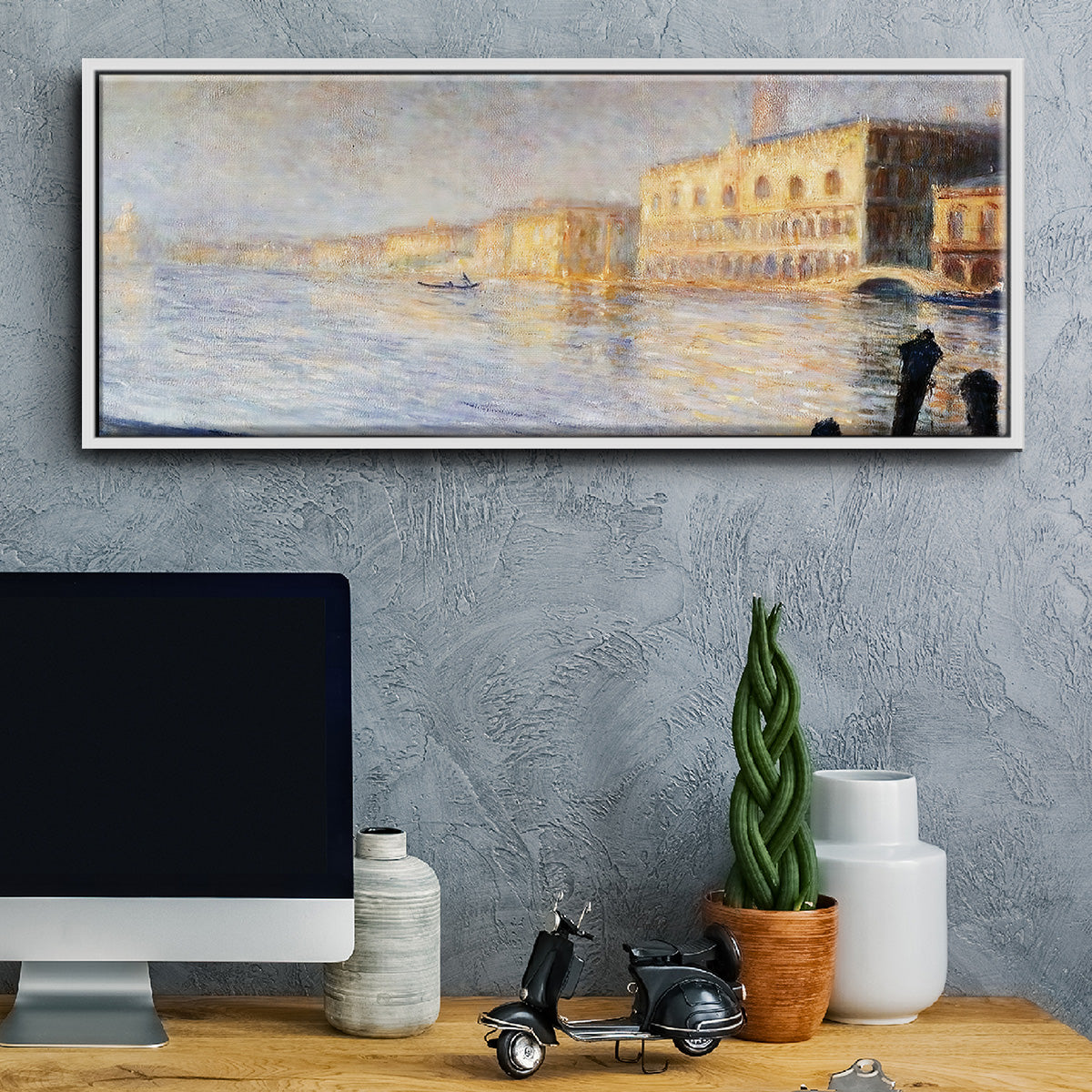 The Doges' Palace, 1908 - Floater Framed Canvas Print