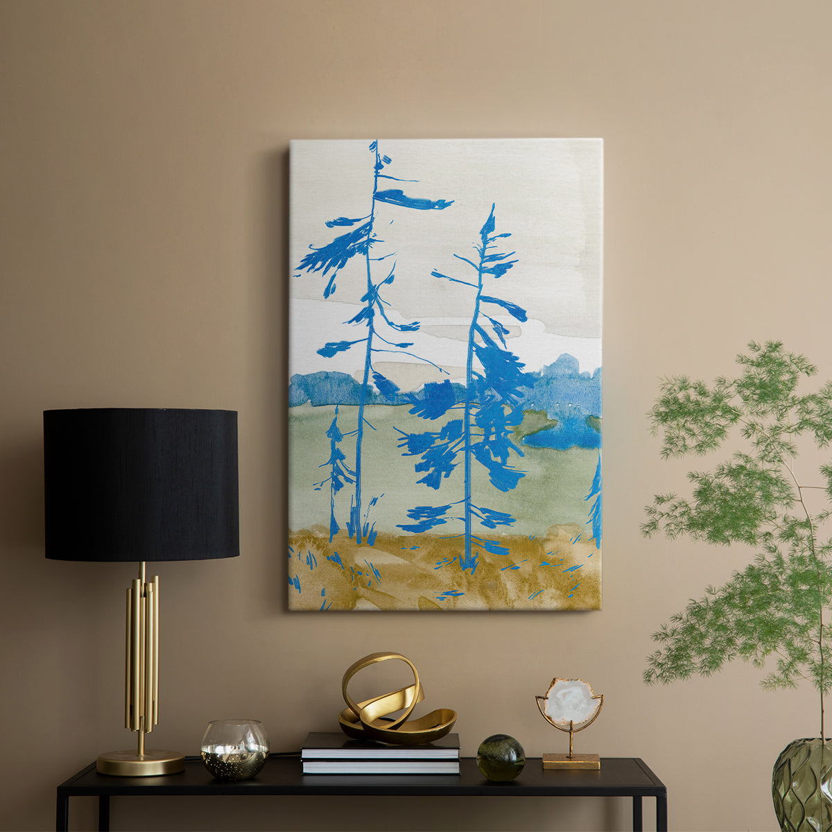 Cerulean Spruce I - Canvas Art Print