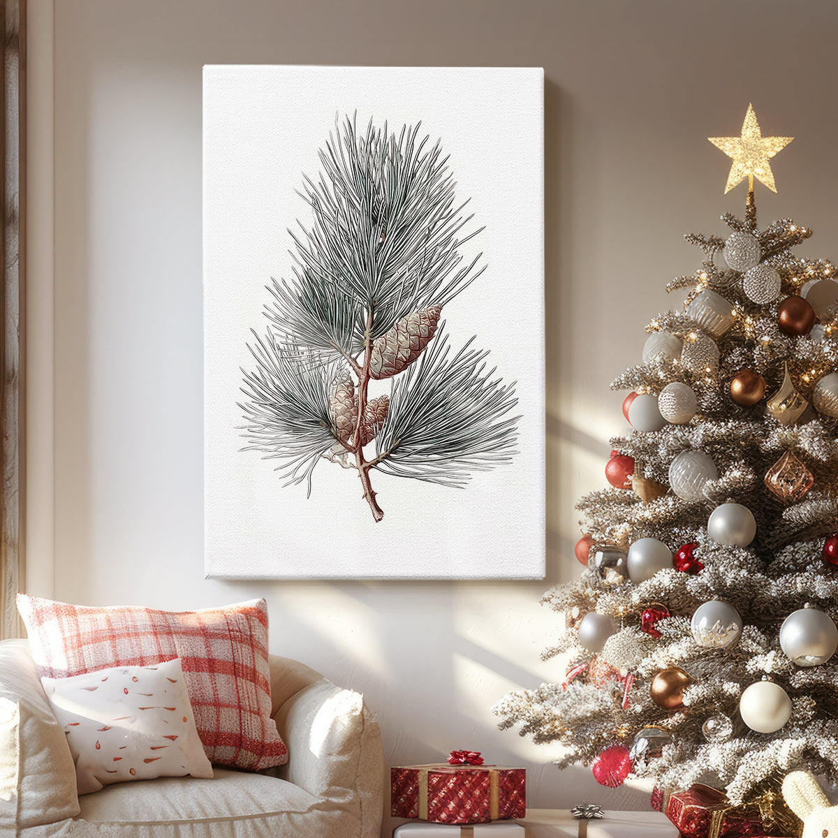 Evergreen of Silver Whisper - Canvas Art Print