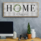 Home is Our Happy Place - Floater Framed Canvas Print