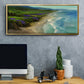 Montara Beach - Floater Framed Canvas Print