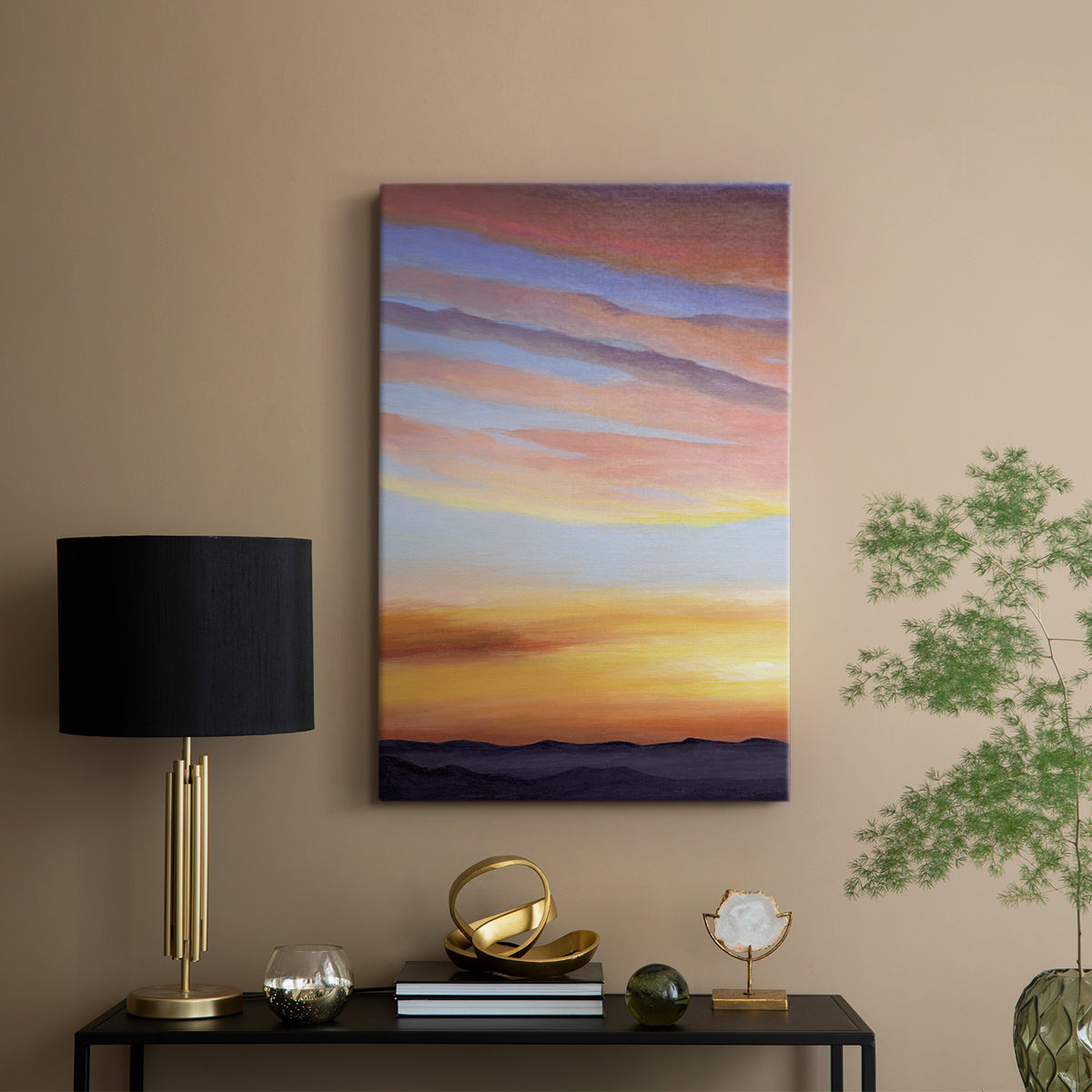 Ignited Dusk I - Canvas Art Print