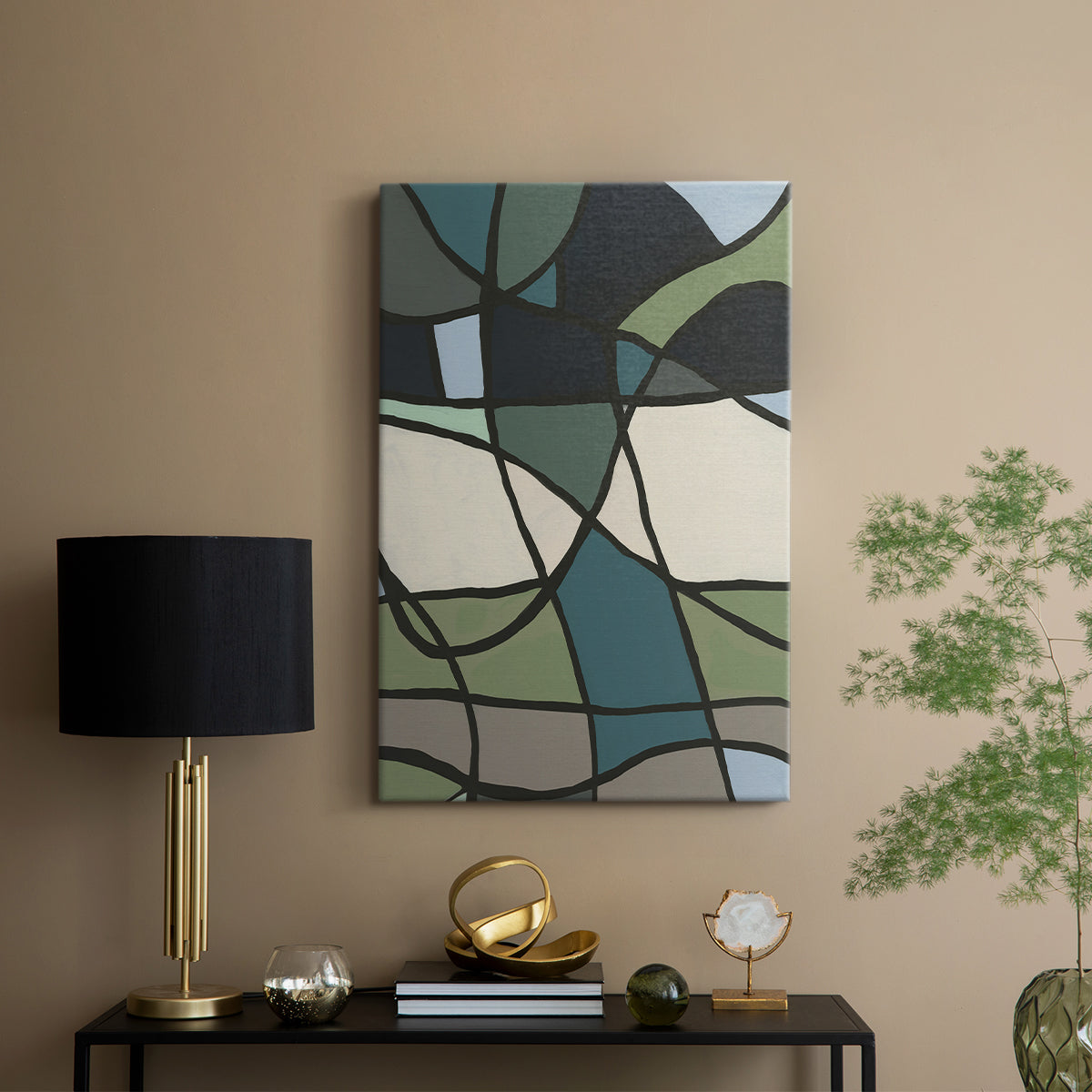 Multicolor Stained Glass I - Canvas Art Print