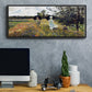 The Promenade Near Argenteuil, 1875 - Floater Framed Canvas Print