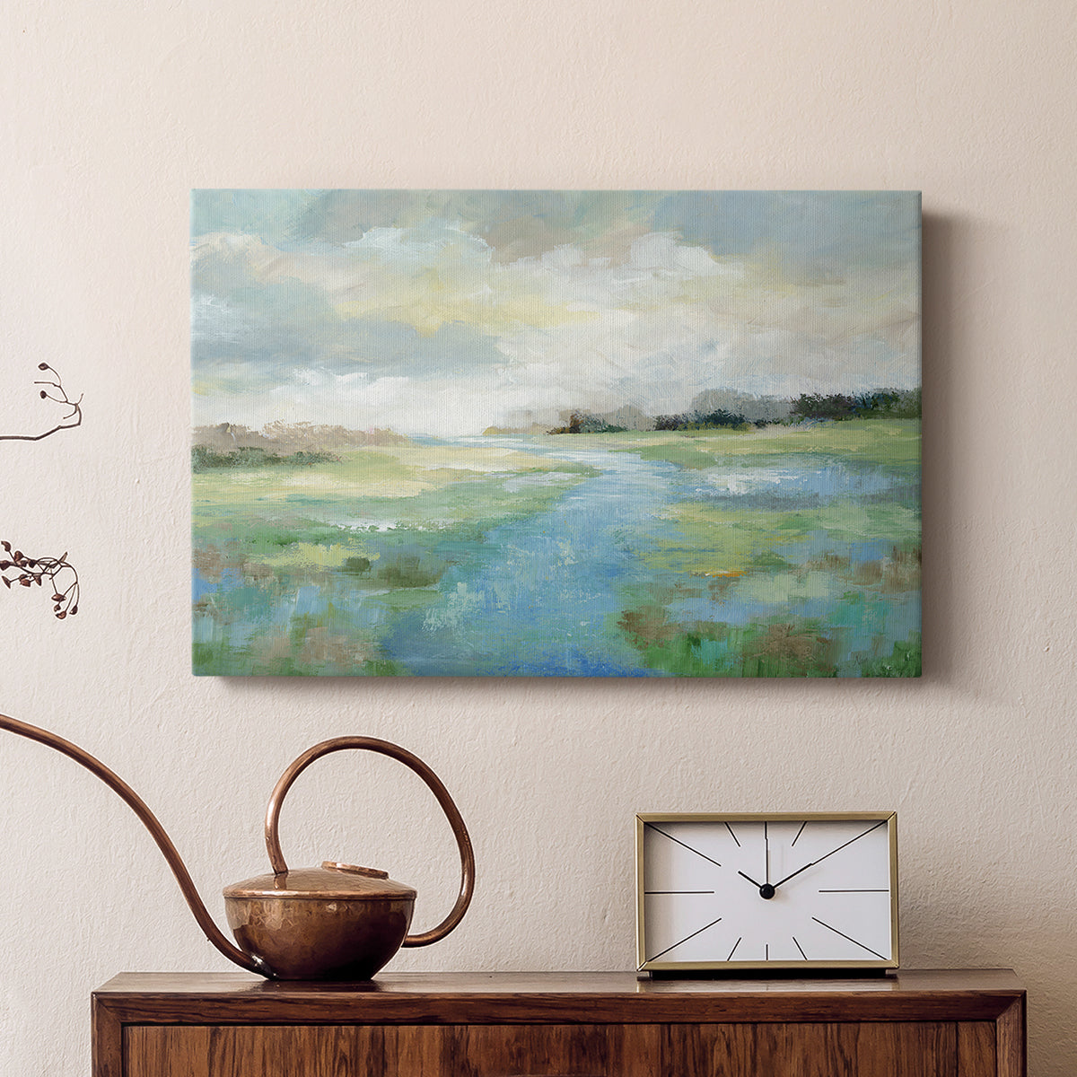 Winding Stream - Canvas Art Print