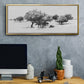Treeline Sketch II - Floater Framed Canvas Print