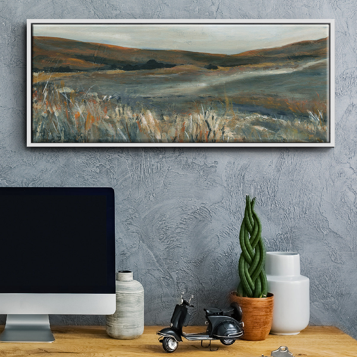 Copper Sunset - Floater Framed Canvas Print