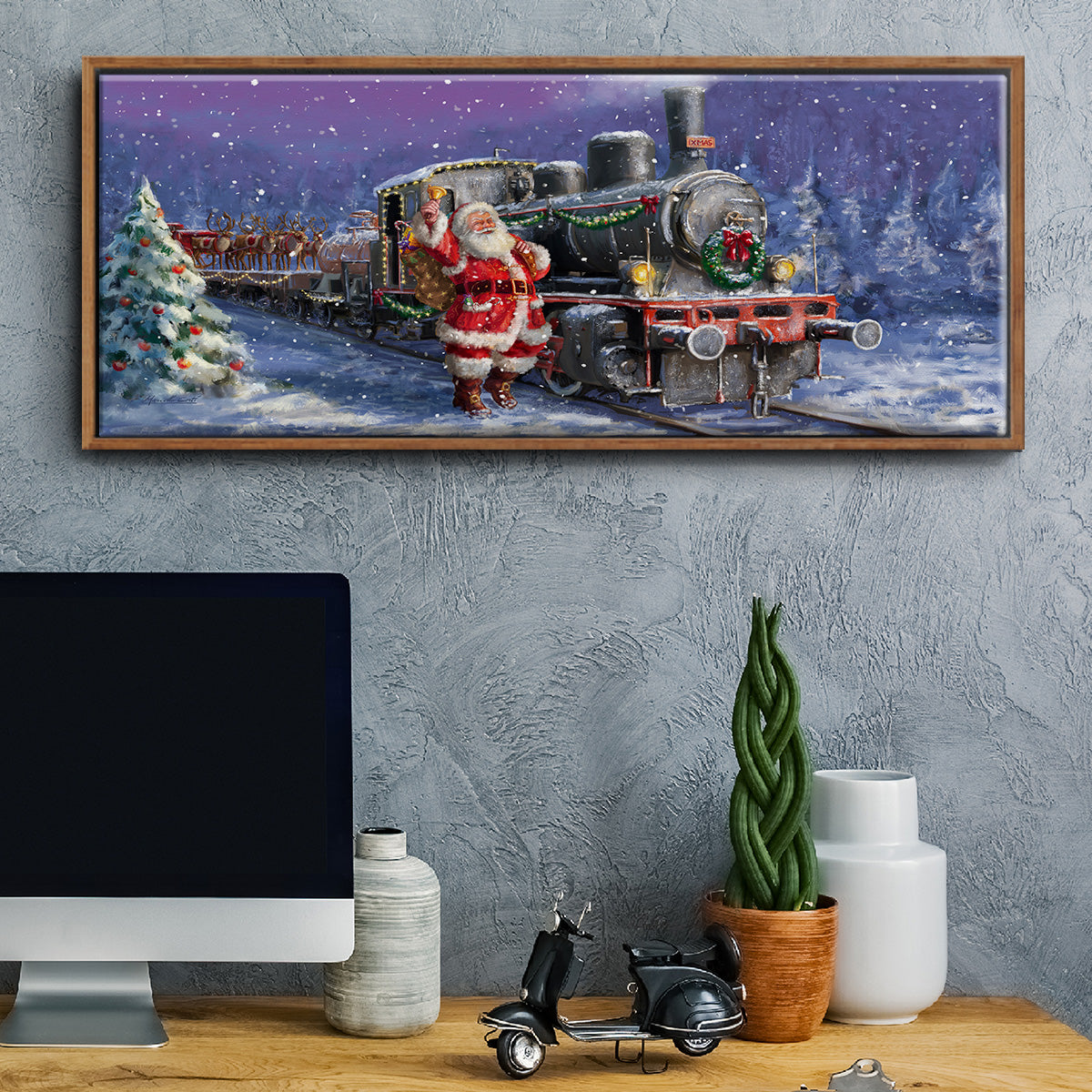 All Aboard - Floater Framed Canvas Print