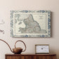 Bordered Map of England & Wales - Canvas Art Print