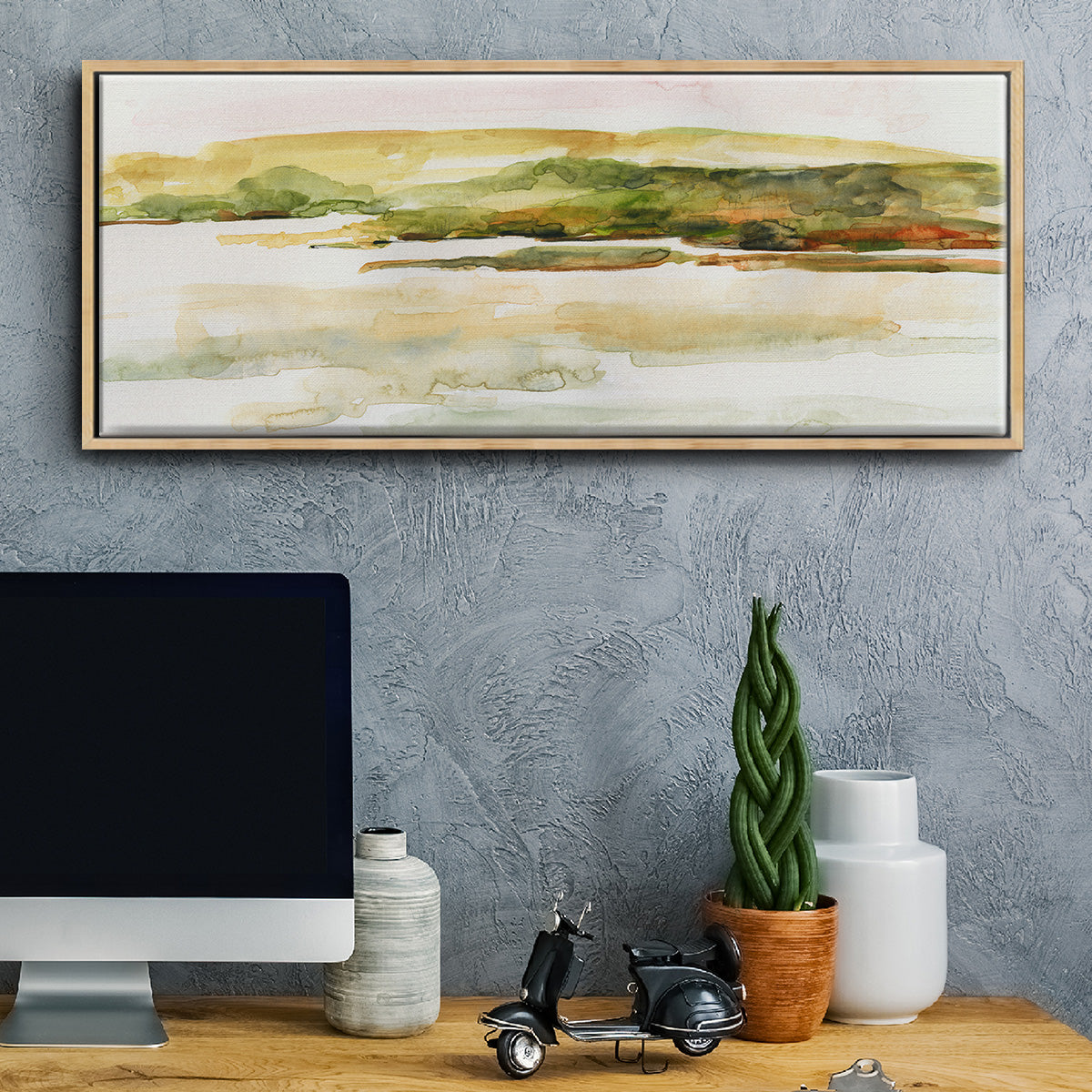 Coastal Morning - Floater Framed Canvas Print