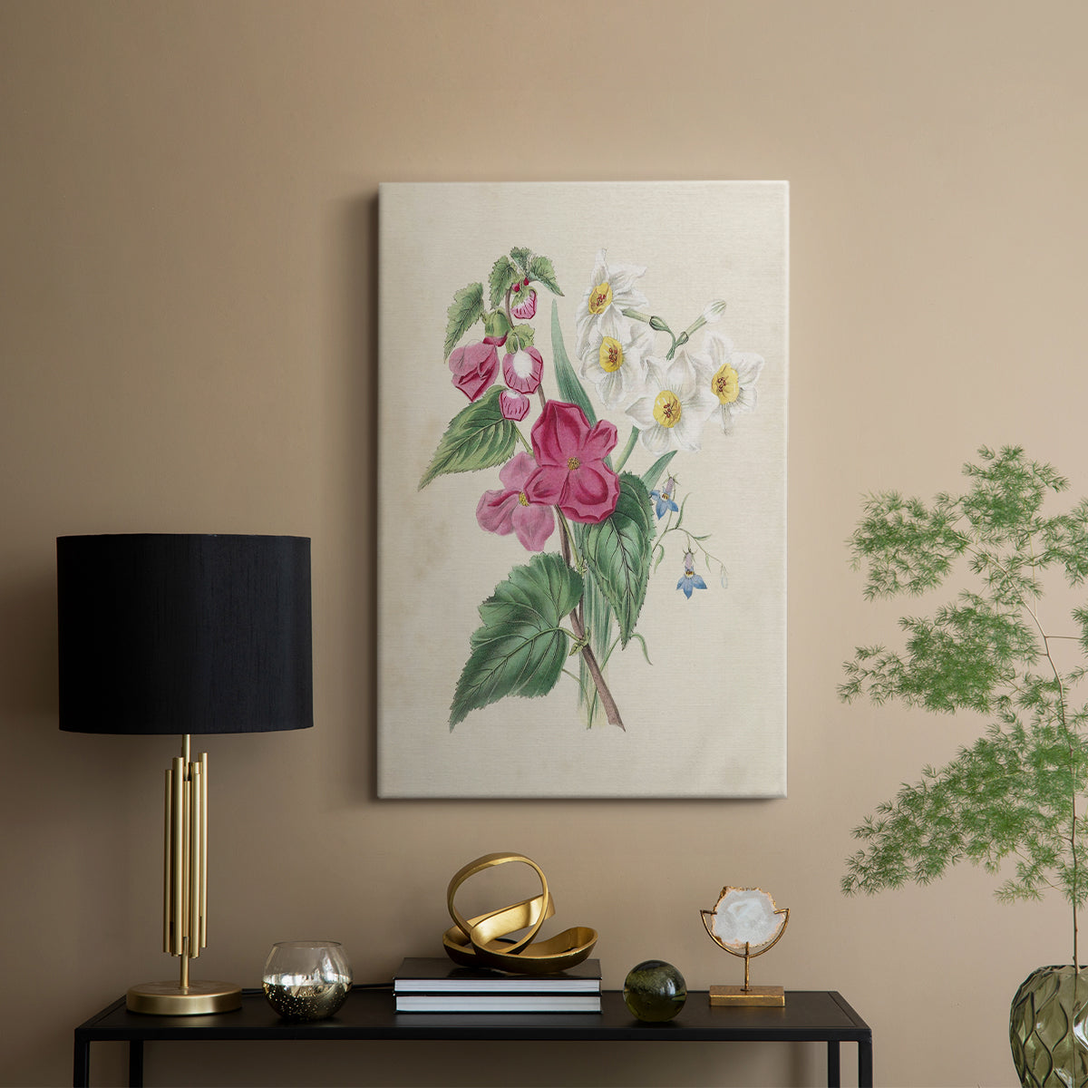 Antique Garden Bouquet IV - Canvas Art Print