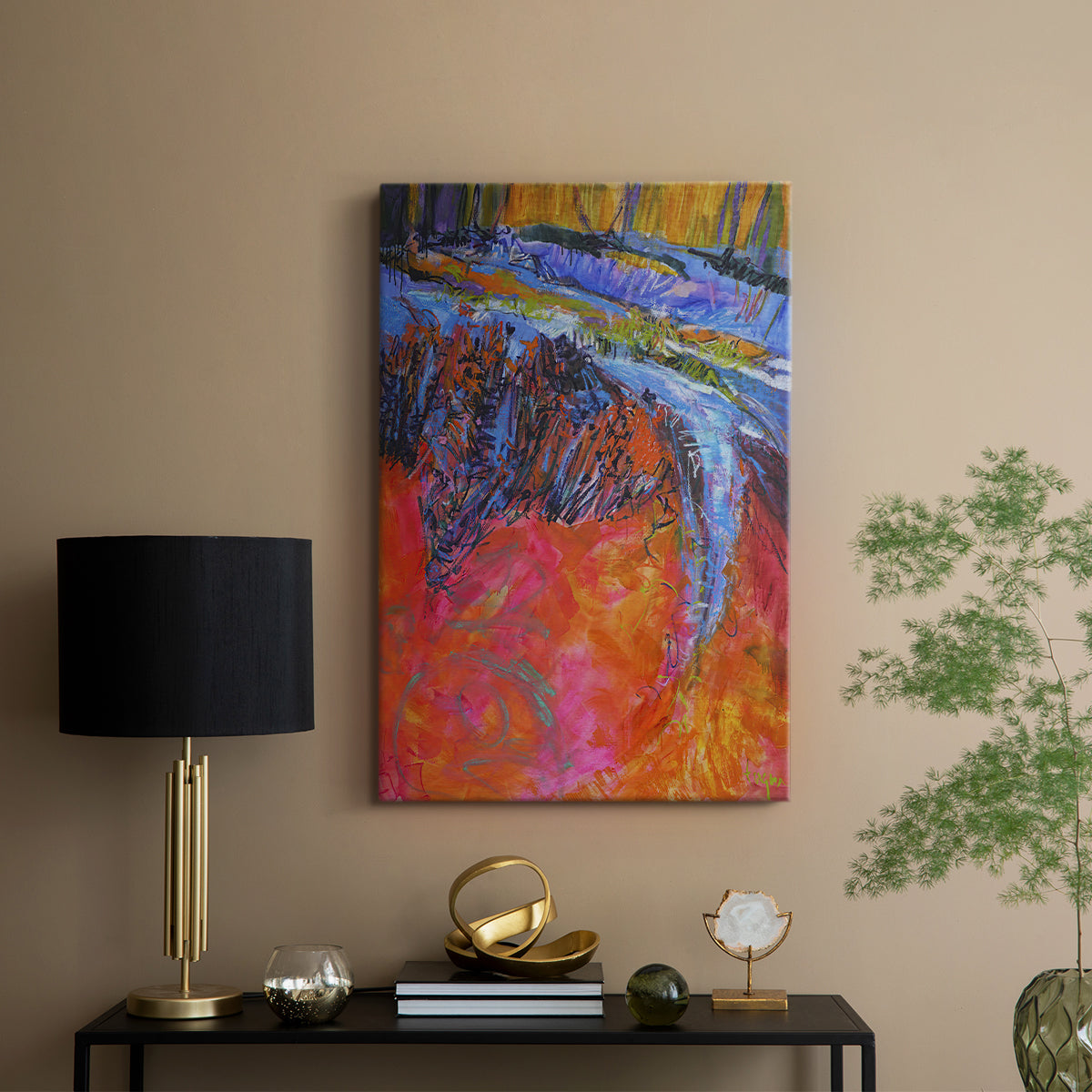 Vibrant Flow I - Canvas Art Print