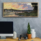 The Seine at Bougival in the Evening, 1870 - Floater Framed Canvas Print