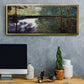 The Pond at Montgeron 2, 1876 - Floater Framed Canvas Print