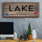 Lake Paddles - Floater Framed Canvas Print