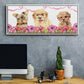 Puppy Valentine Collection D - Floater Framed Canvas Print